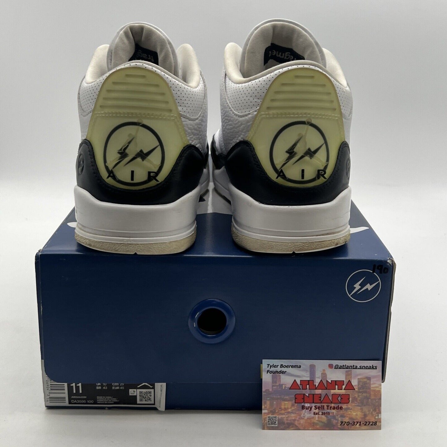 Size 11 - Air Jordan 3 Retro SP x Fragment Design Mid White (DA3595-100)