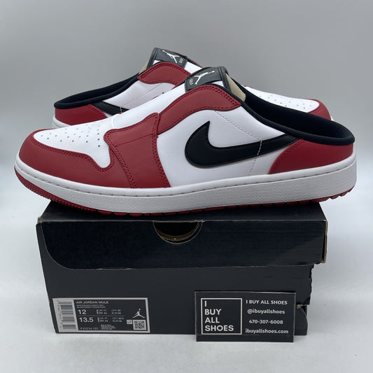 Size 12 - Air Jordan 1 Mule Golf Chicago White Red (FJ1213-101)