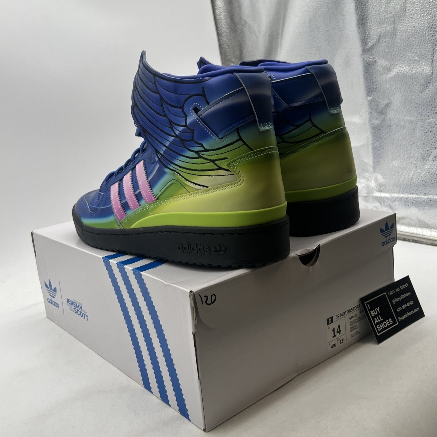 Size 14 - adidas Jeremy Scott x Forum Wings 4.0 Motorsport (GY4421)