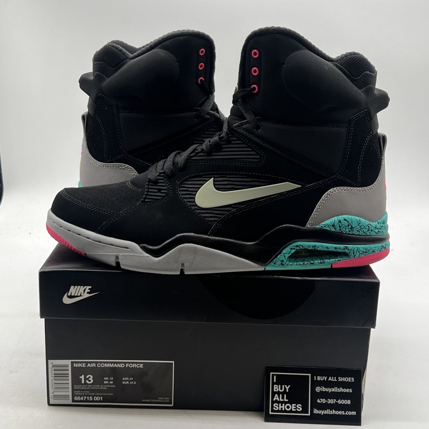 Size 13 - Nike Air Command Force Spurs (684715-001)