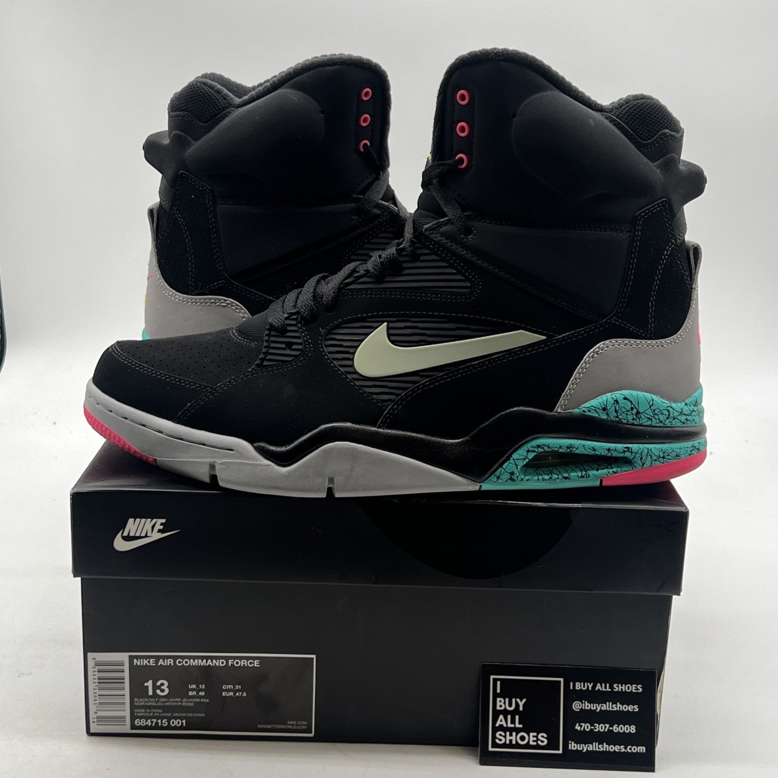 Size 13 - Nike Air Command Force Spurs (684715-001)