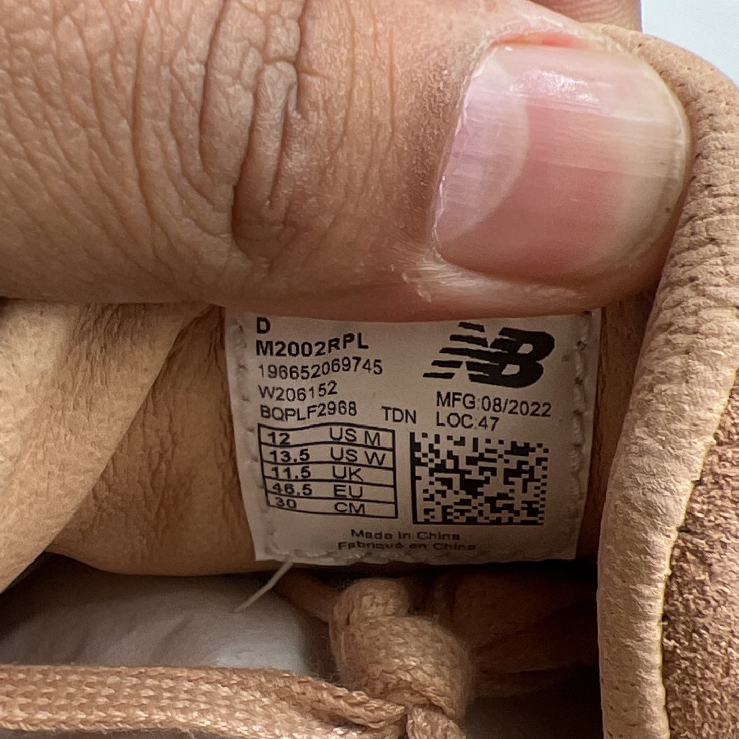 Size 12 - New Balance 2002R Toast (M2002RPL)