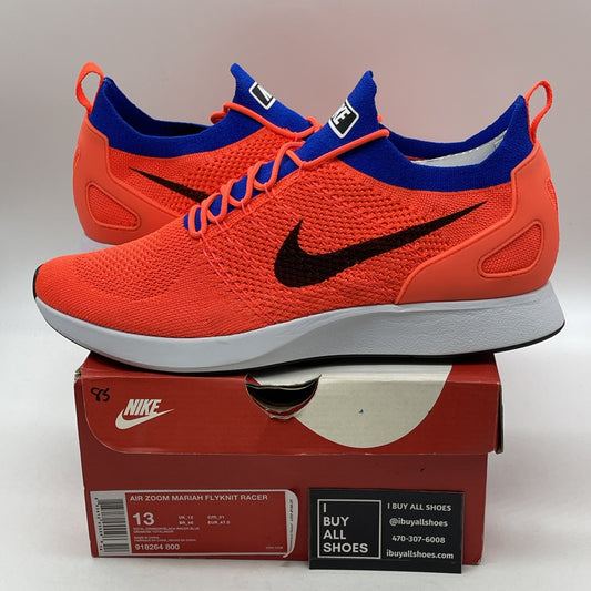Size 13 - Nike Air Zoom Mariah Flyknit Racer Total Crimson Suede (918264-800)