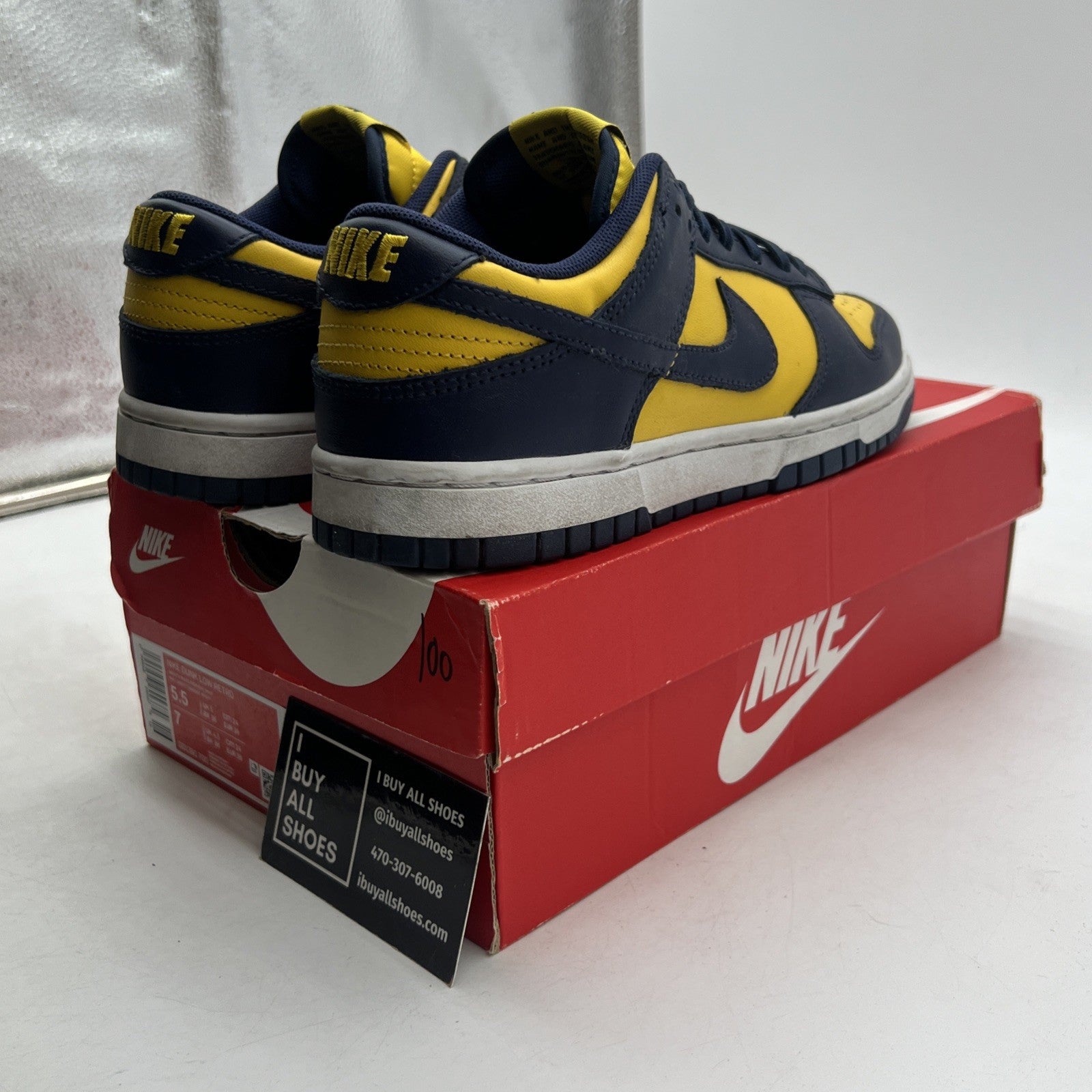 Size 5.5 - Nike Dunk Low Michigan 2021 (DD1391-700)