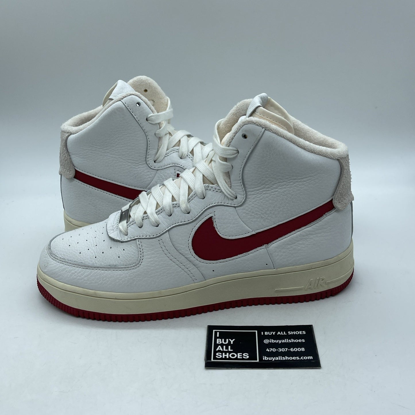 Size 11.5 - Nike Air Force 1 High Sculpt Red White Leather (DC3590-100)