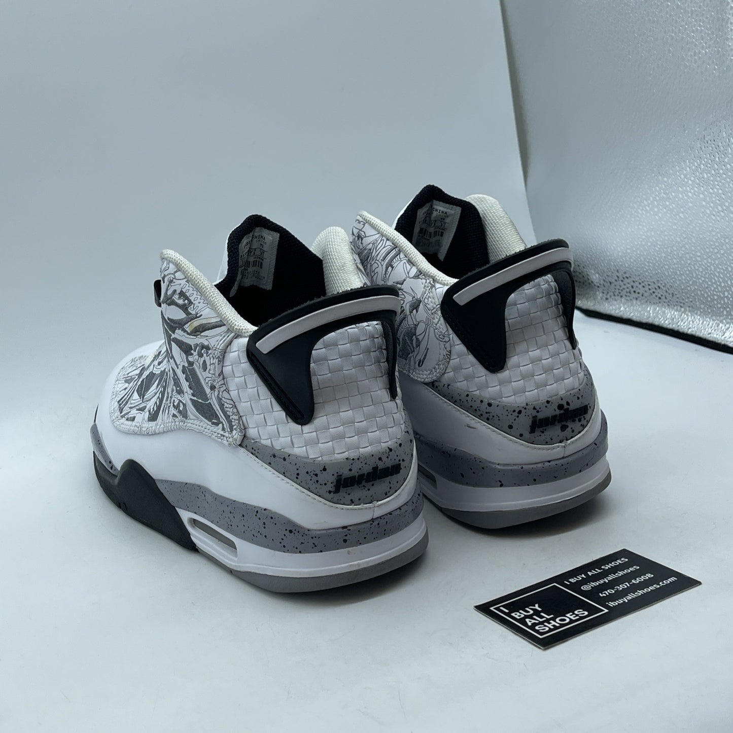 Size 13 - Jordan Dub Zero White Cement Grey Black Leather (311046-161)