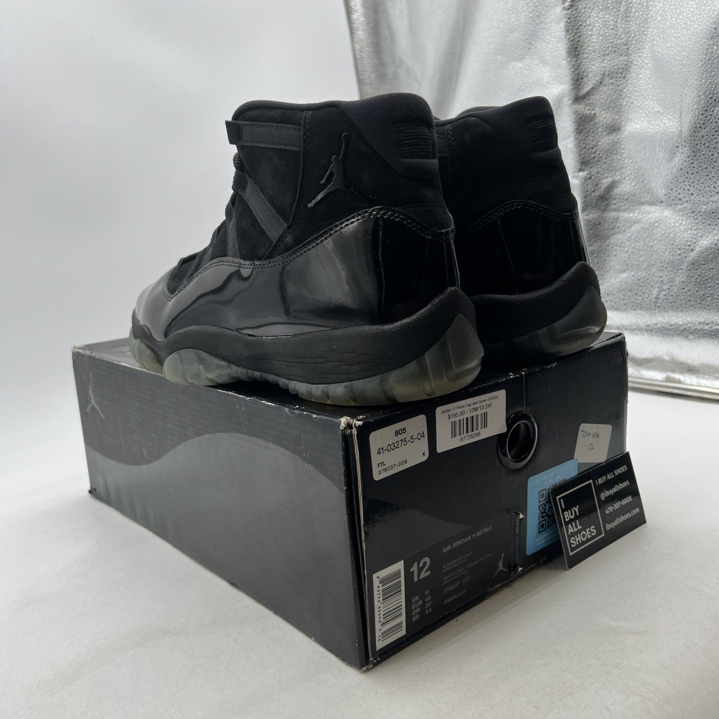 Size 12 - Air Jordan 11 Retro Cap and Gown 2018 (378037-005)