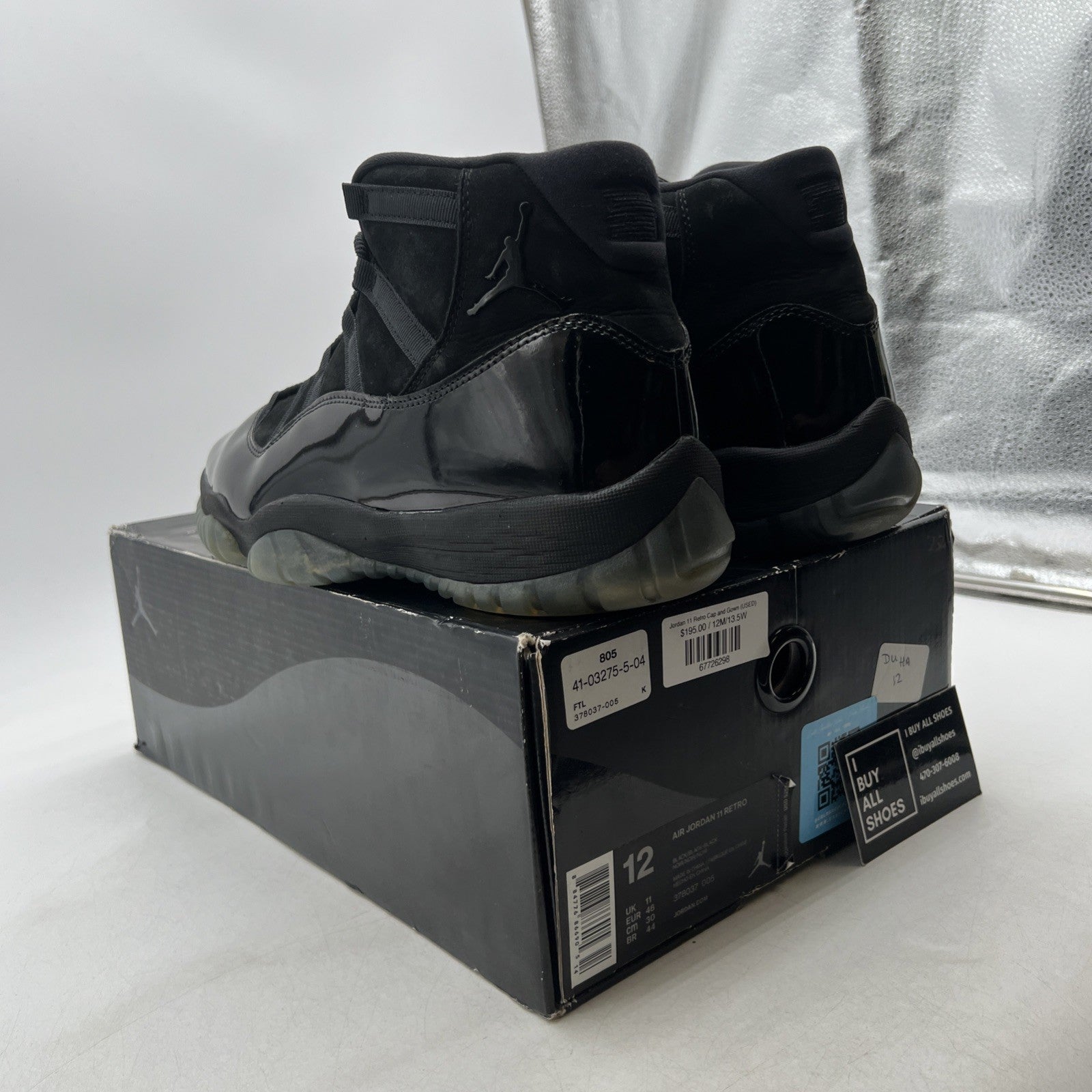 Size 12 - Air Jordan 11 Retro Cap and Gown 2018 (378037-005)