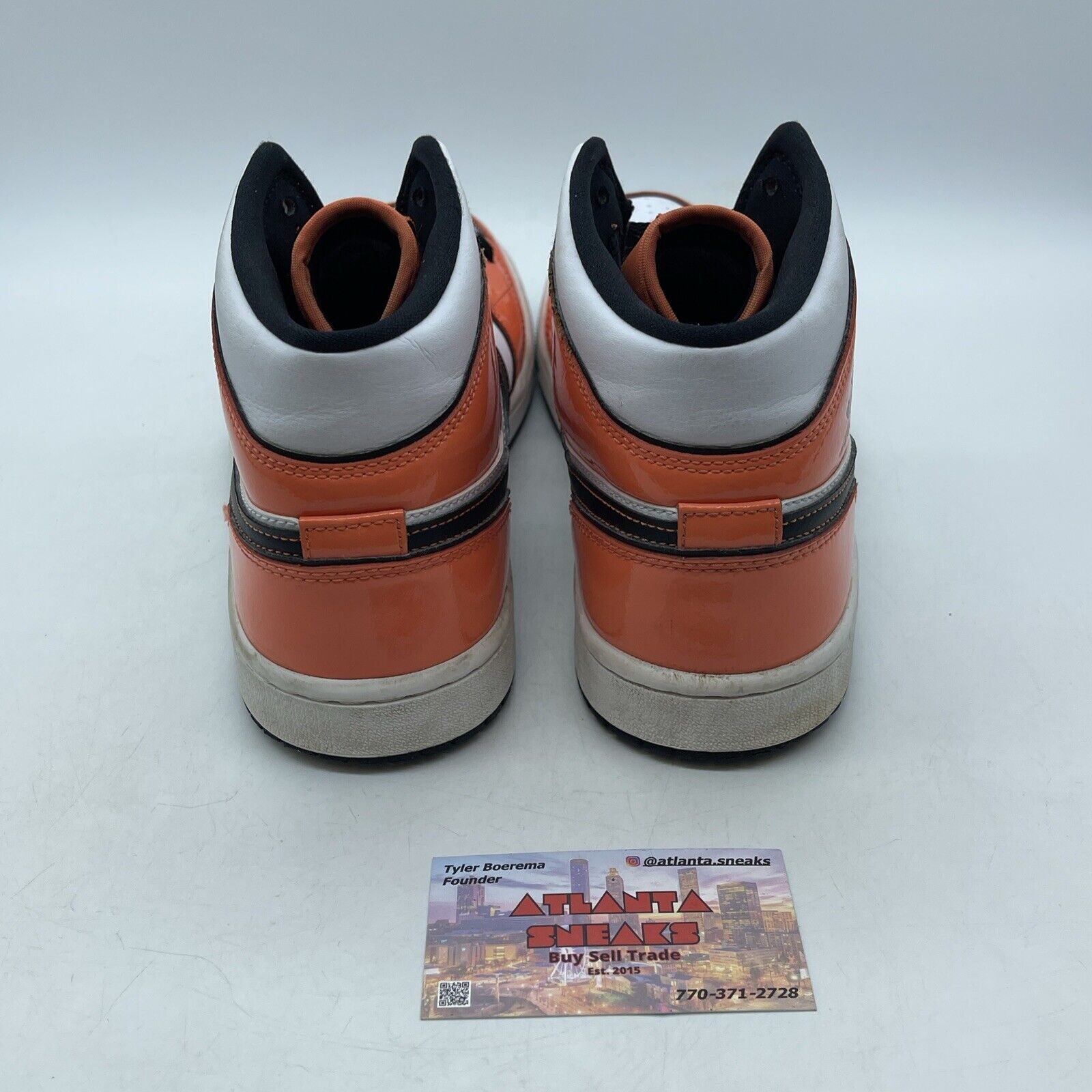 Size 9 - Air Jordan 1 SE Mid Turf Orange Black White Leather (DD6834-802)