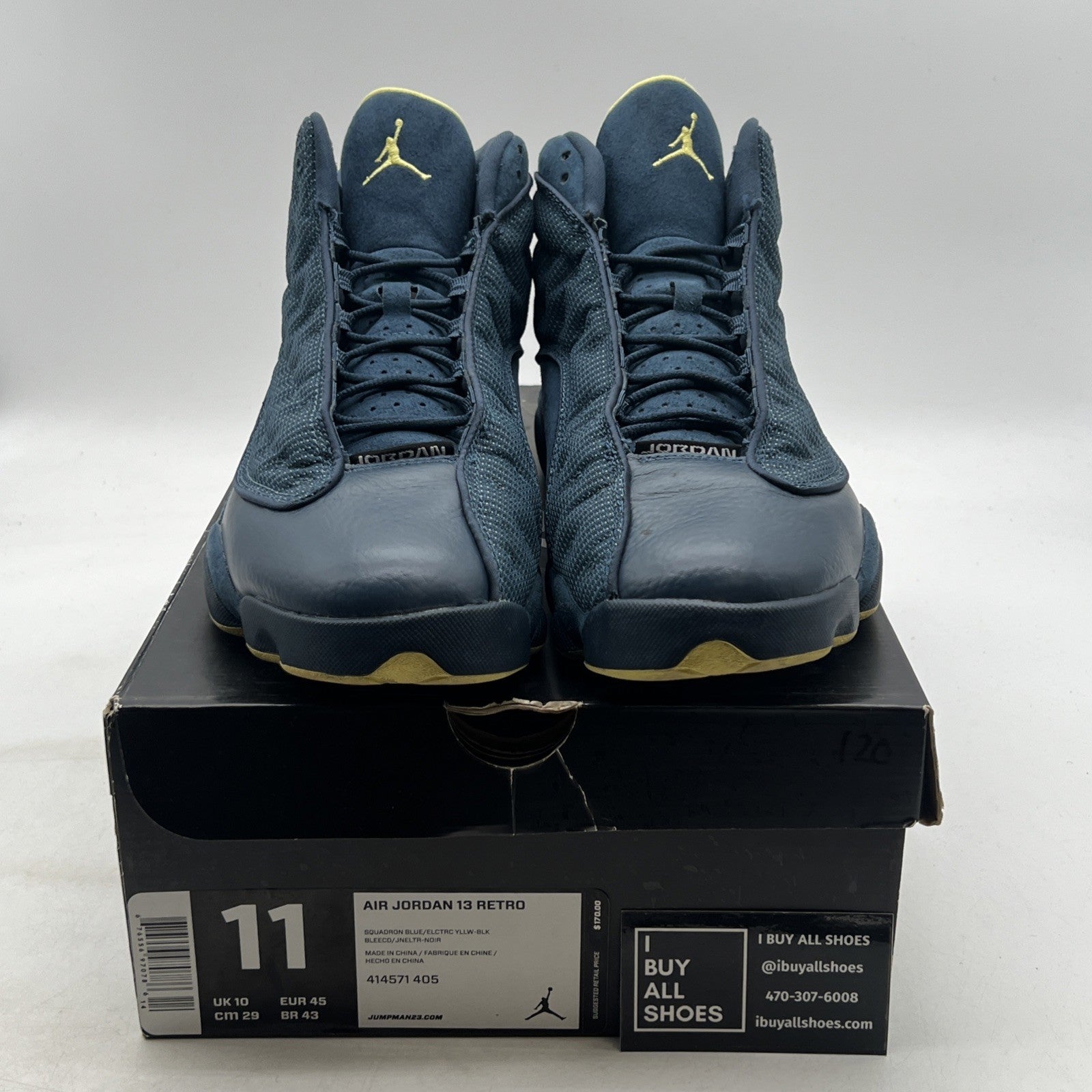 Size 11 - Air Jordan 13 Retro Squadron Blue (414571-405)