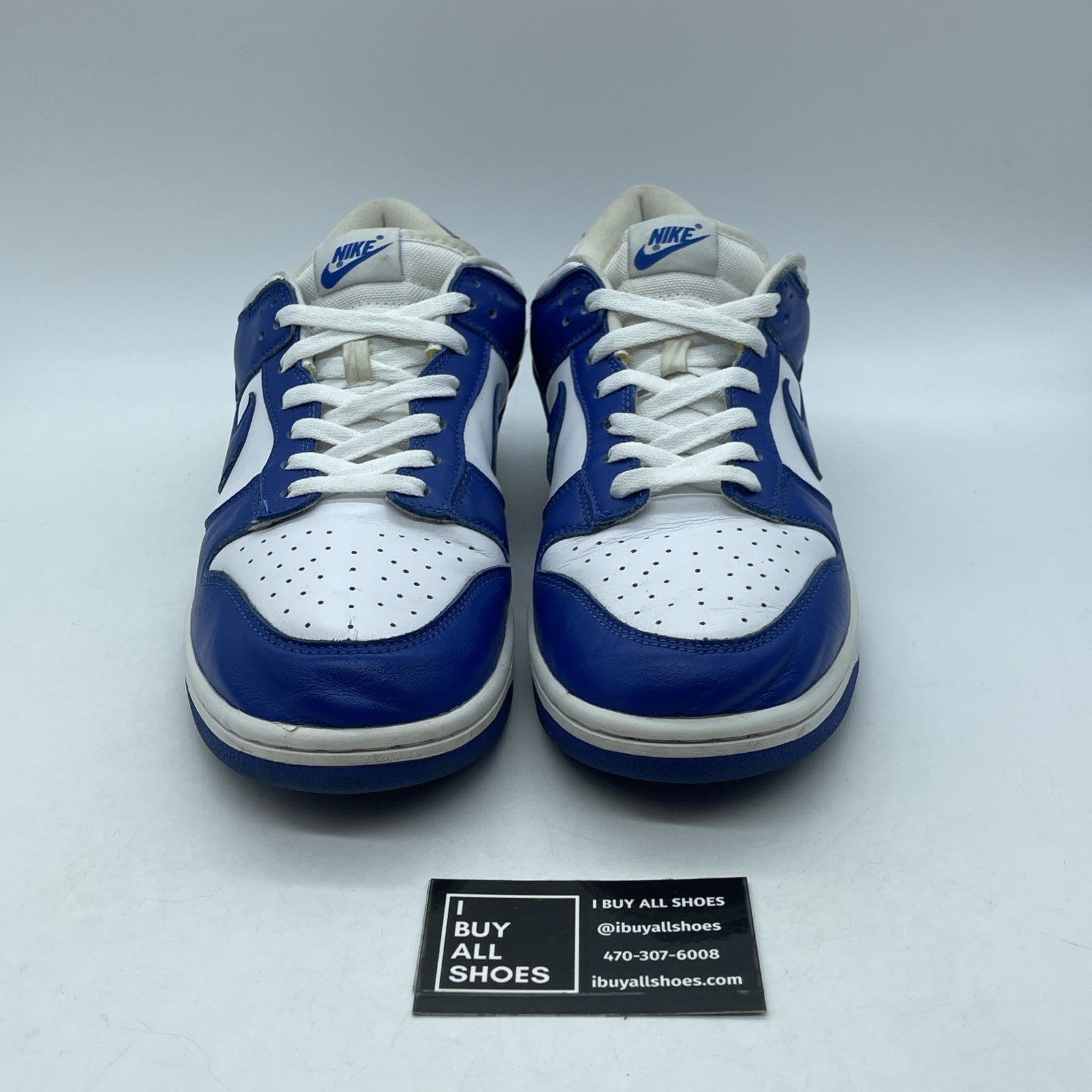 Size 12 - Nike Dunk Low Retro SP Kentucky 2020 Blue White Leather (CU1726-100)