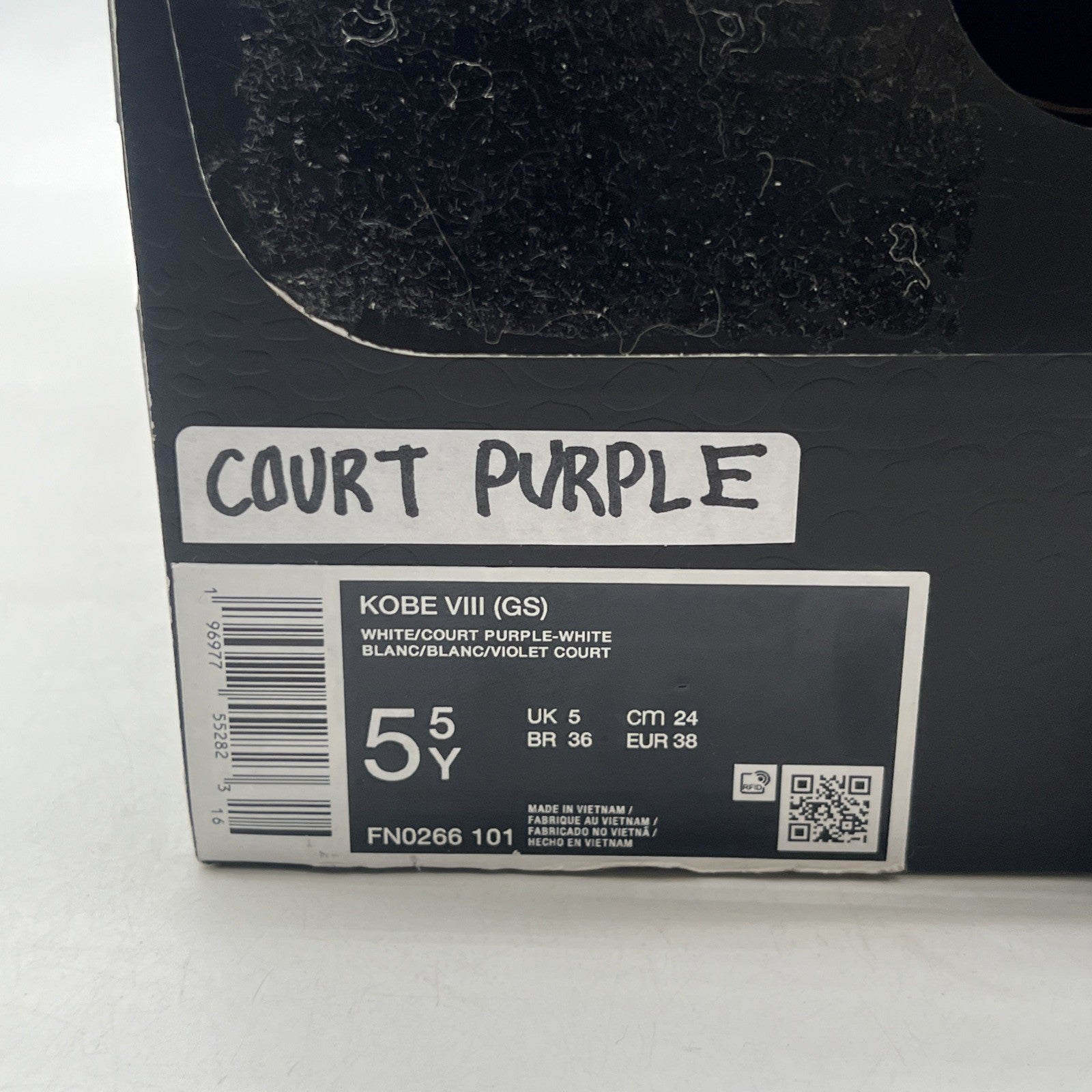 Size 5.5Y - Nike Kobe 8 Protro Court Purple (GS) (FN0266-101)