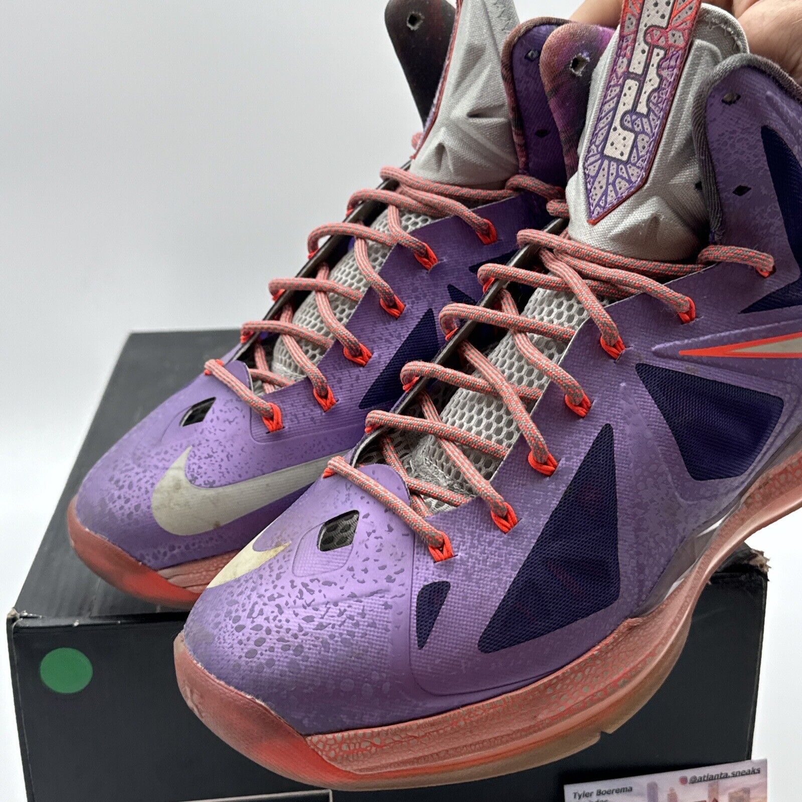 Size 11.5 - Nike LeBron 10 All Star - Extraterrestrial 2013 Purple Reflective Or