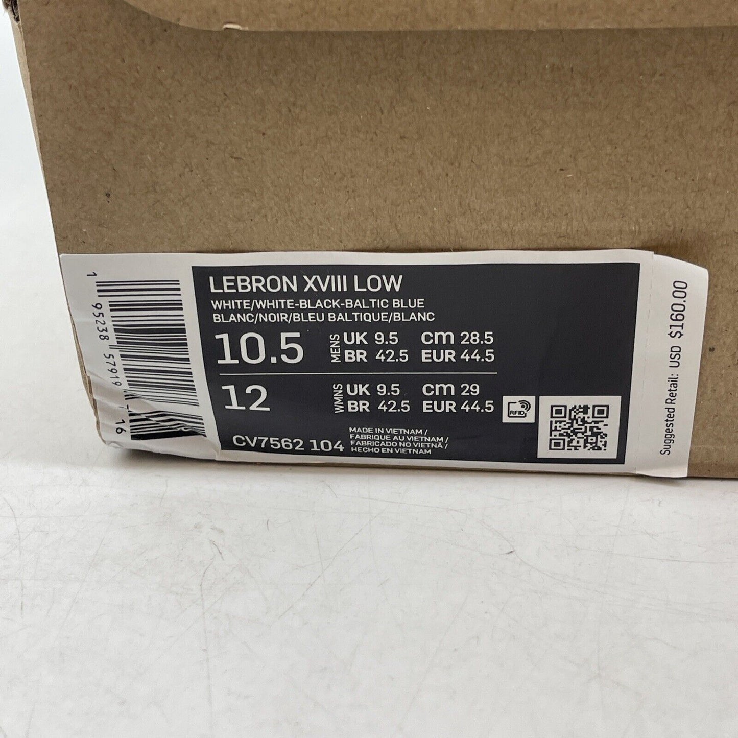 Size 10.5 - Nike LeBron 18 Low Stewie Yellow White Blue Leather (CV7562-104)