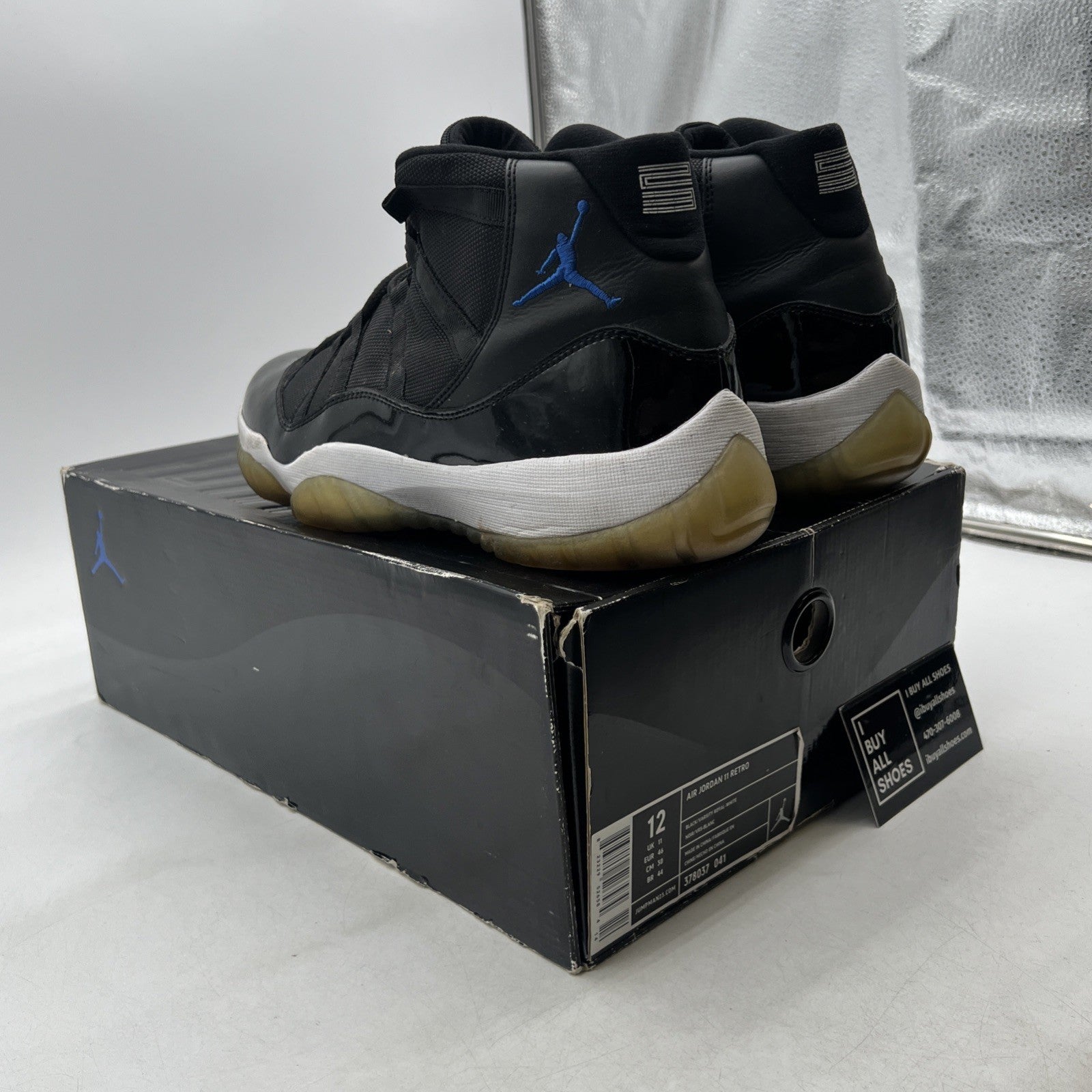 Size 12 - Air Jordan 11 Retro 2009 Space Jam (378037-041)