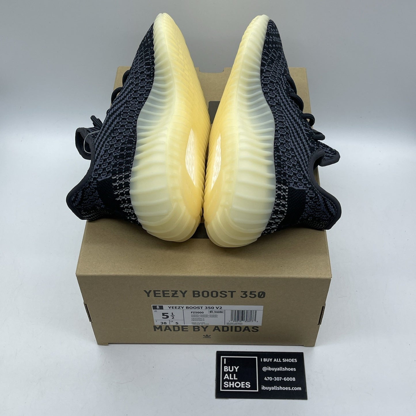 Size 5.5 - adidas Yeezy Boost 350 V2 Low Carbon Suede (FZ5000)