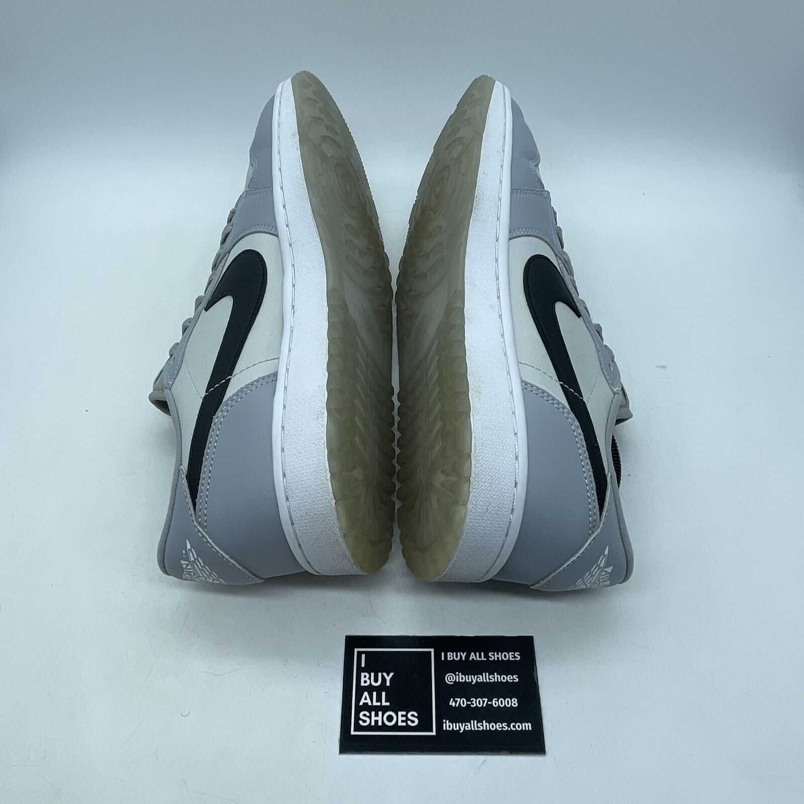 Size 11 - Jordan 1 Low Golf Wolf Grey White Black Leather (DD9315-002)
