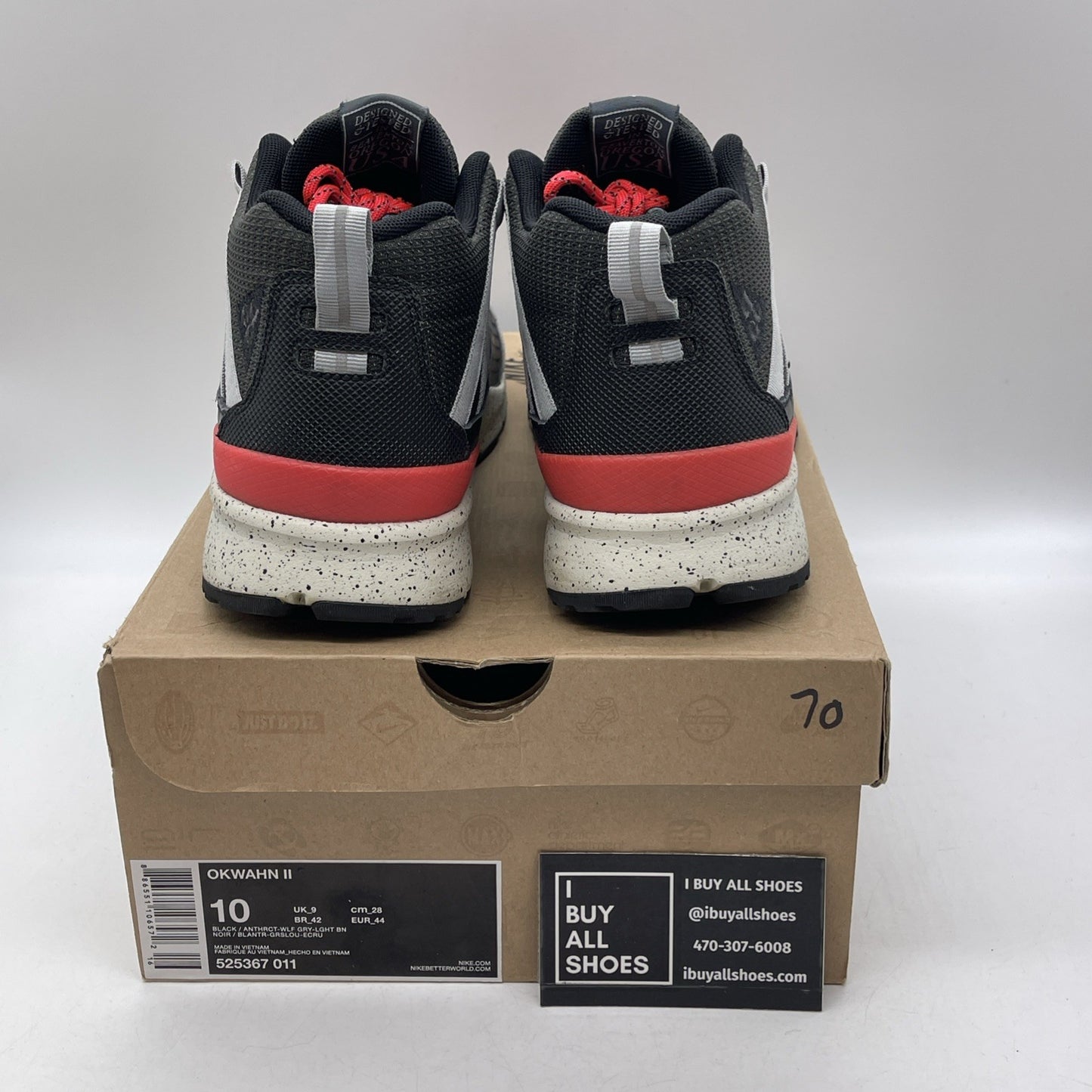 Size 10 - NIKE ACG OKWAHN II 2 Cloudnova White Pearl (525367-011)