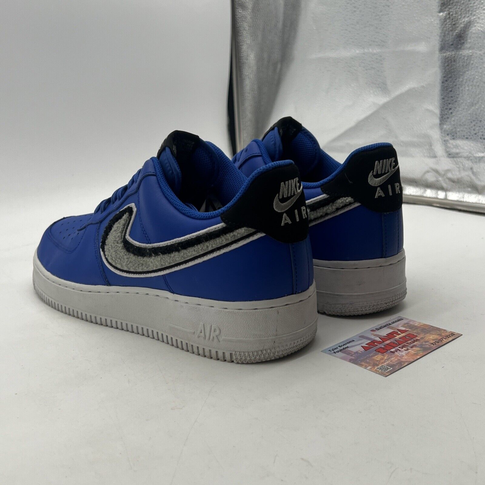 Size 12 - Nike Air Force 1 Low Chenille Swoosh (823511-409)