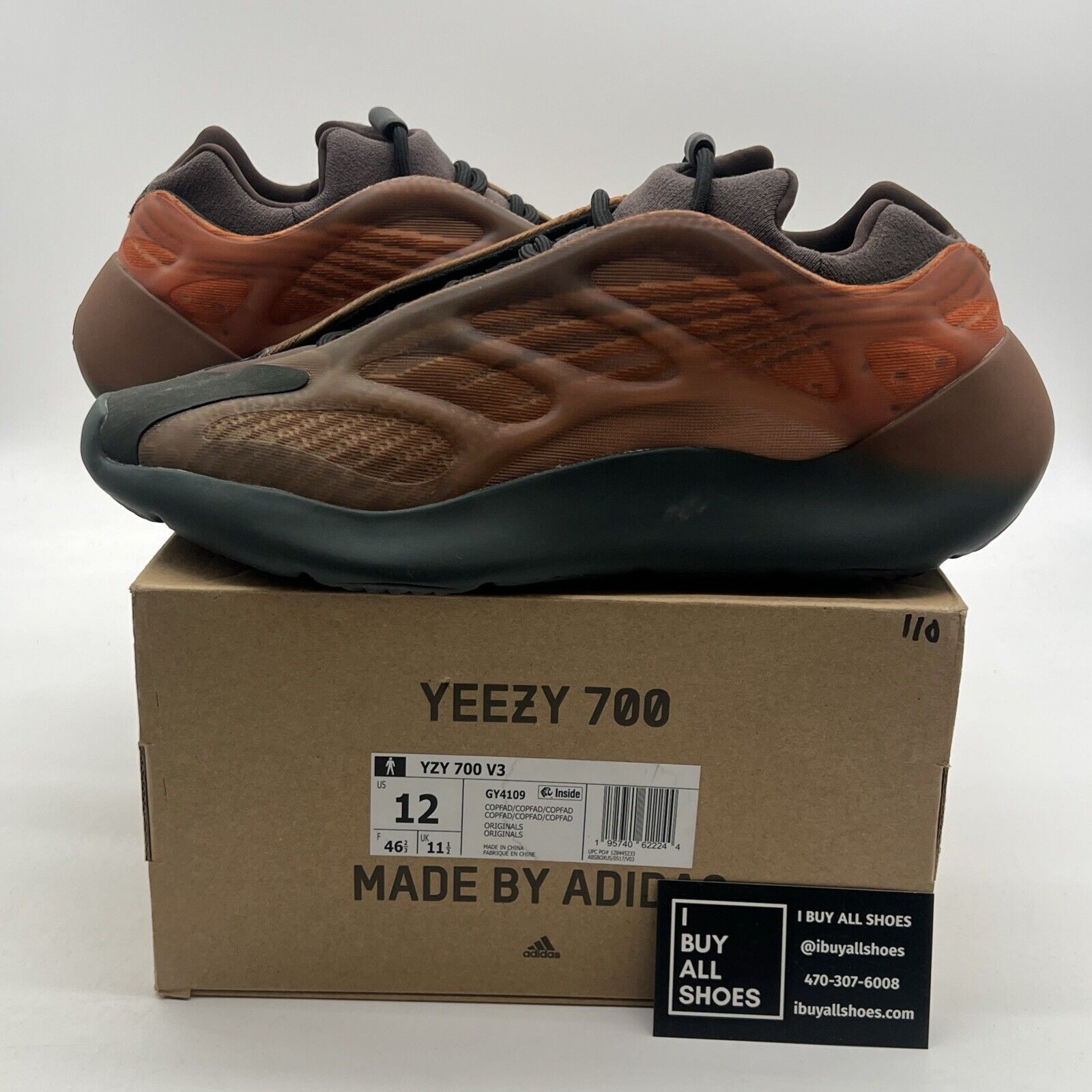 Size 12 - adidas Yeezy 700 V3 Copper Fade (GY4109)