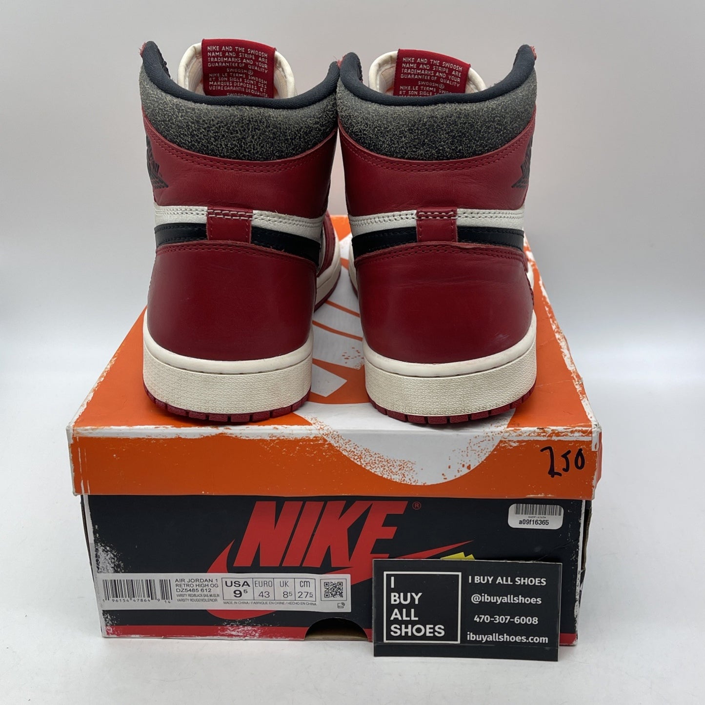 Size 9.5 - Jordan 1 Retro High OG Chicago Reimagined Lost & Found (DZ5485-612)