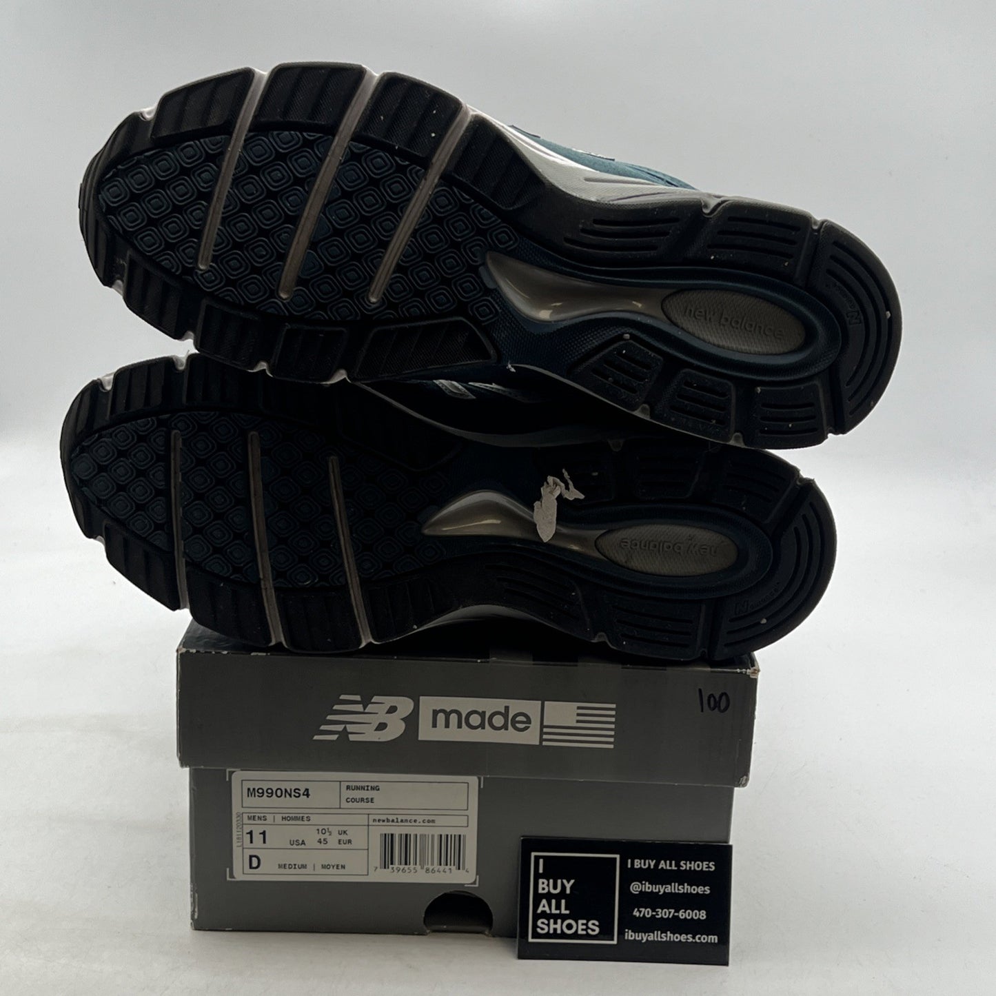 Size 11 - New Balance 990v4 Made in USA North Sea (M990NS4)