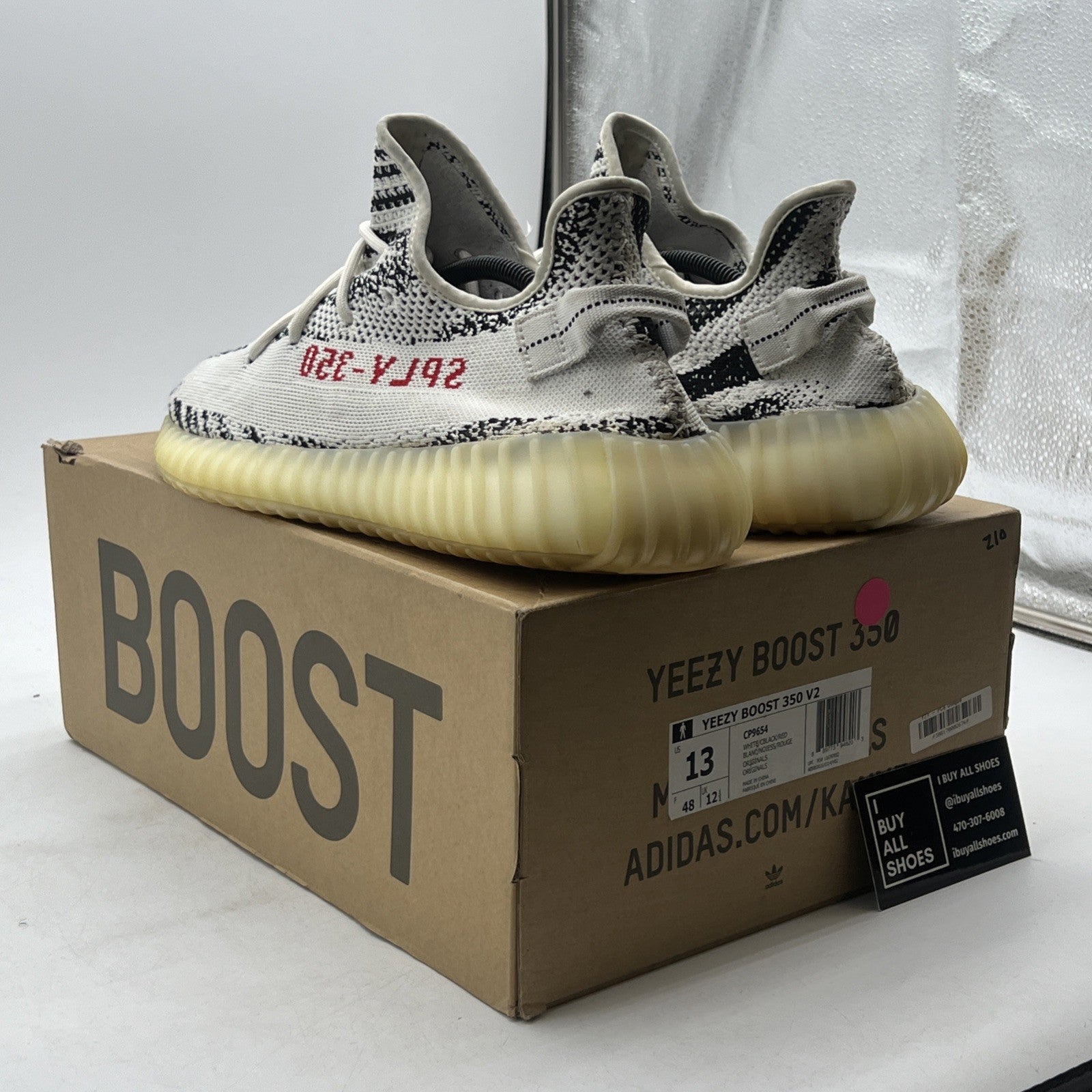 Size 13 - adidas Yeezy Boost 350 V2 Low Zebra (CP9654)