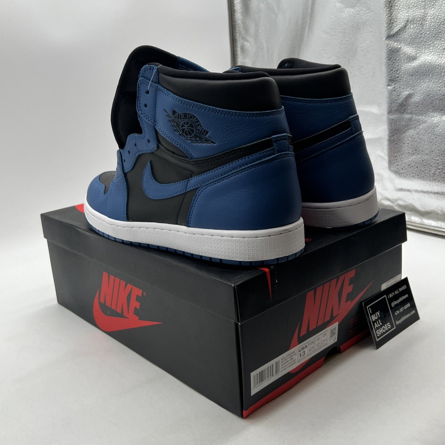Size 13 - Air Jordan 1 Retro OG High Dark Marina Blue (555088-404)