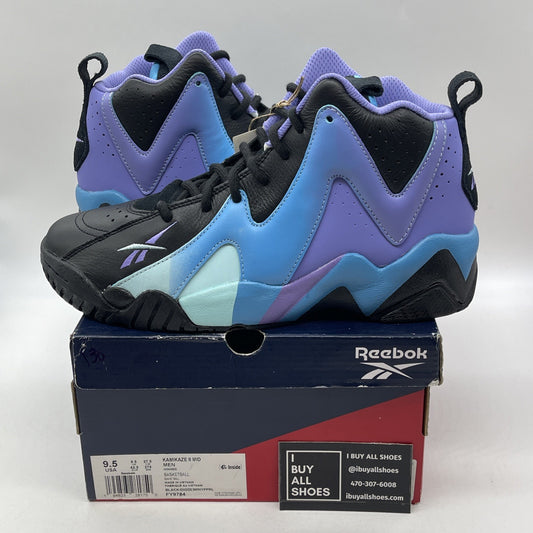 Size 9.5 - Reebok Kamikaze 2 Mid Ombre Pack - Digital Glow Purple (FY9784)