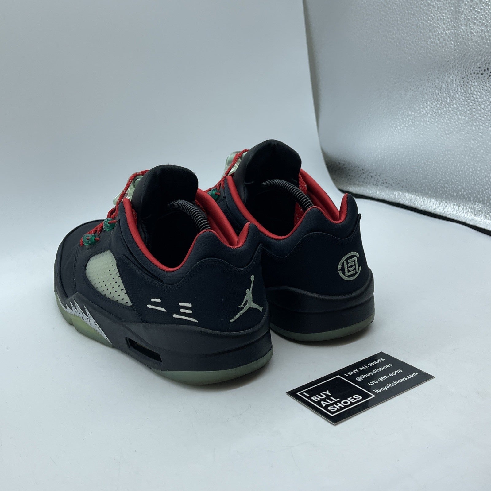 Size 9.5 - Jordan 5 Low x Clot Anthracite Black White Suede (DM4640-036)