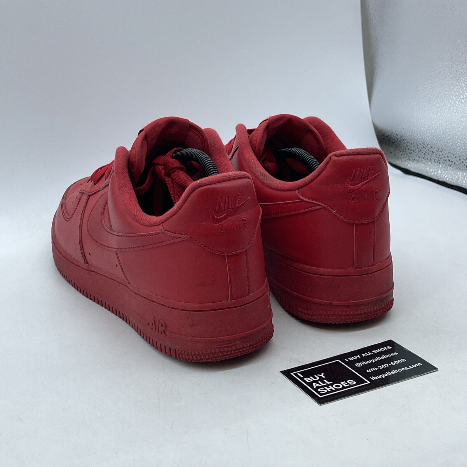 Size 12 - Nike Air Force 1 Low Triple Red Suede Leather (CW6999-600)