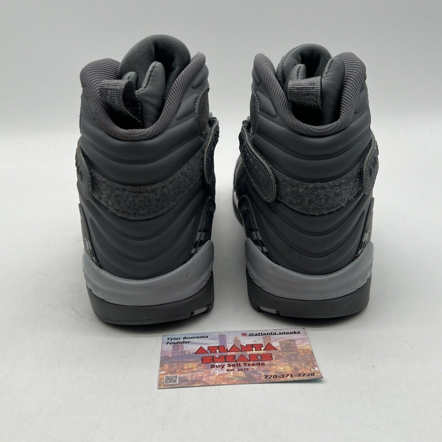 Size 9.5 - Air Jordan 8 Retro Cool Grey Suede (305381-014)