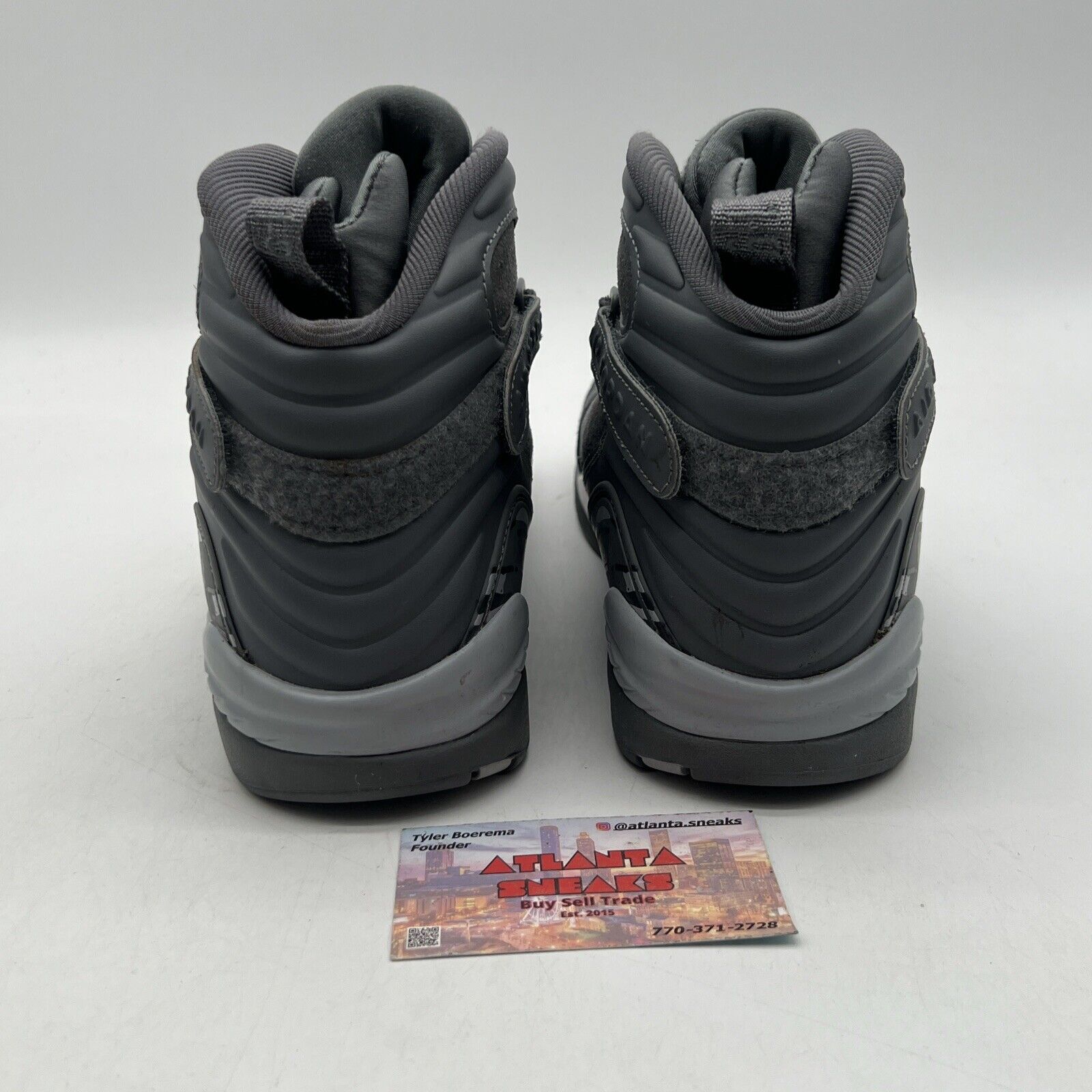 Size 9.5 - Air Jordan 8 Retro Cool Grey Suede (305381-014)