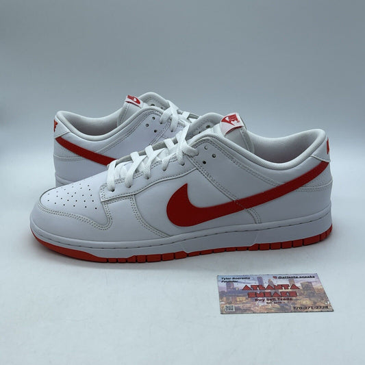 Size 12 - Nike Dunk Low Picante Red White Leather (DV0831-103)
