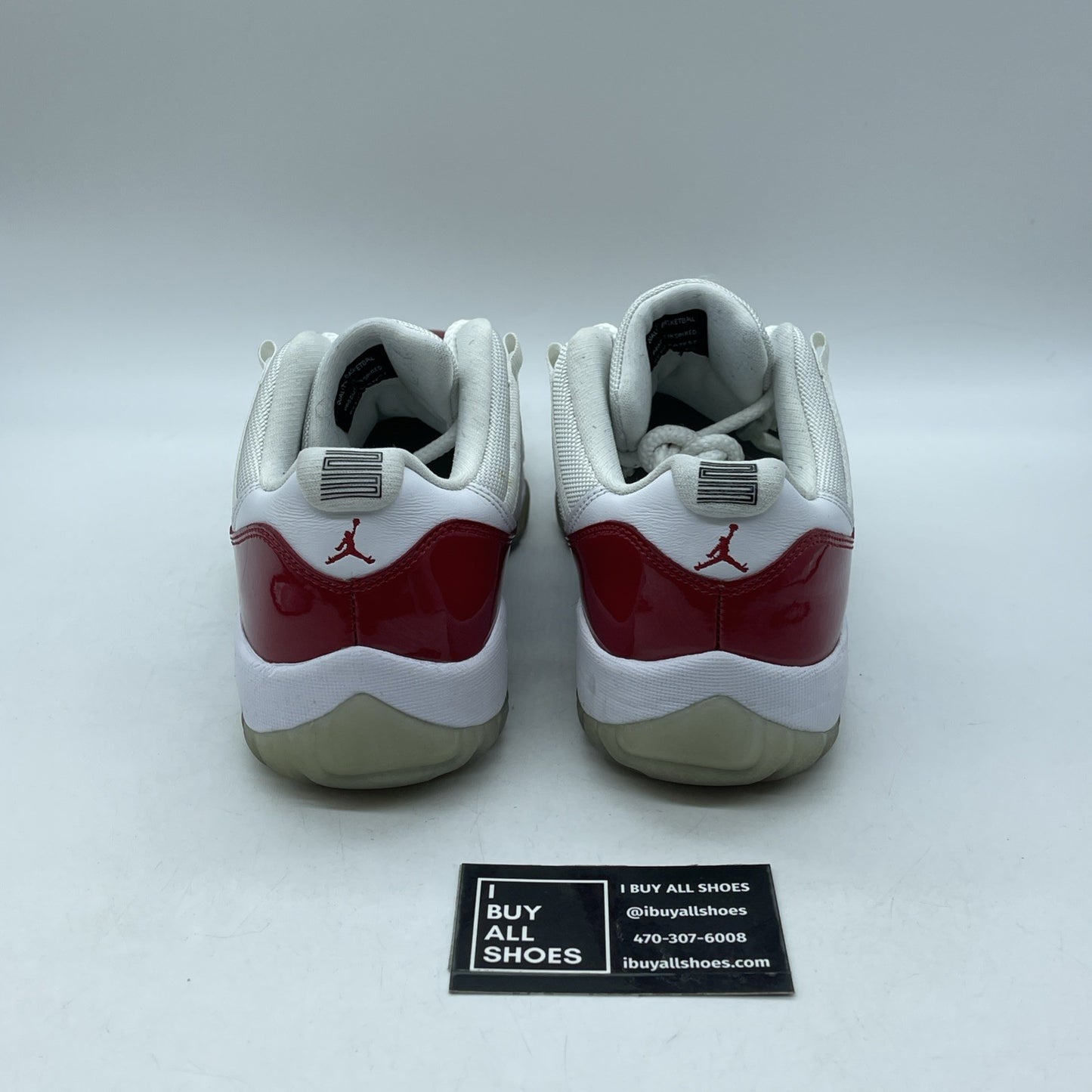 Size 9.5 - Air Jordan 11 Retro 2016 Low Cherry Red White Leather (528895-102)