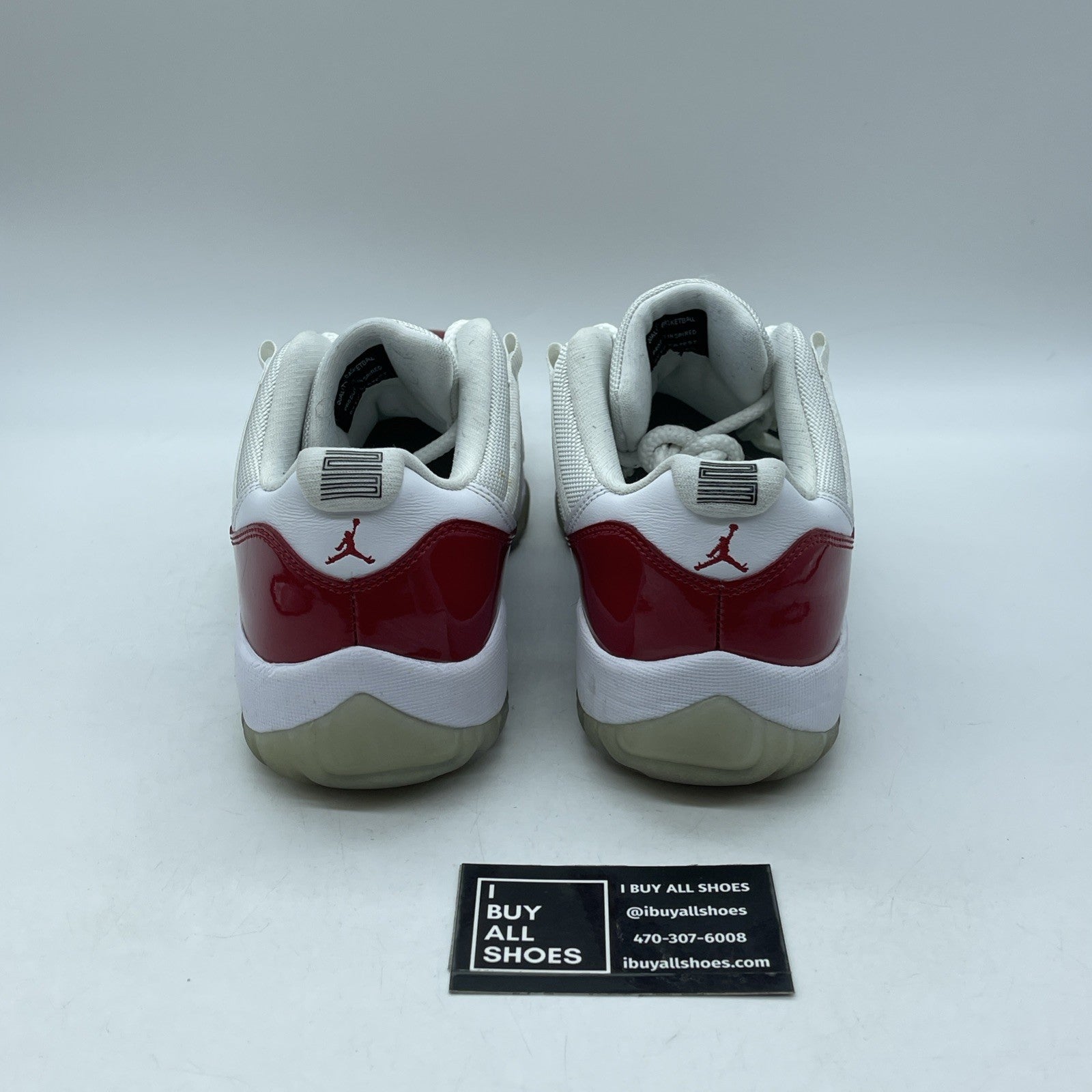 Size 9.5 - Air Jordan 11 Retro 2016 Low Cherry Red White Leather (528895-102)
