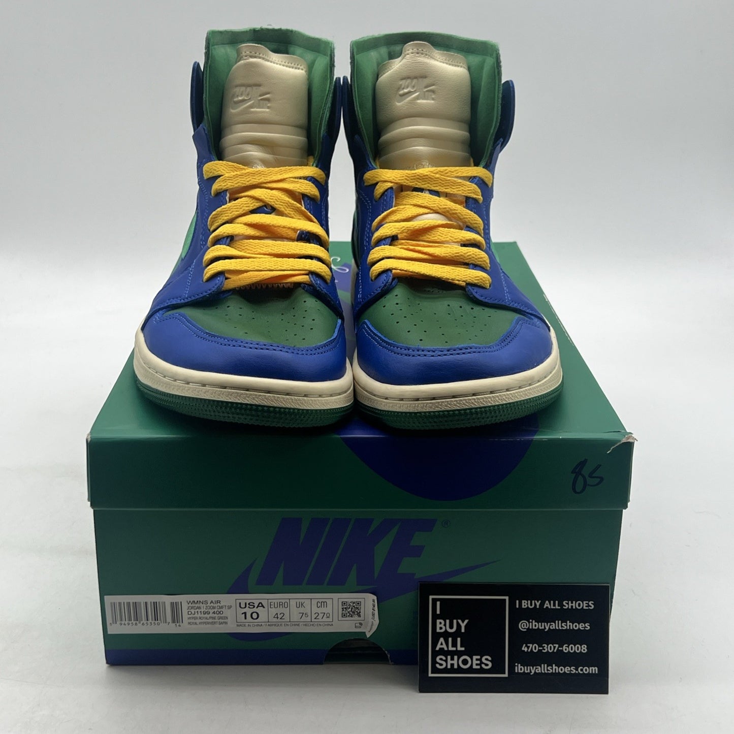 Size 10 - Aleali May x Air Jordan 1 Zoom Comfort High Califia W (DJ1199-400)