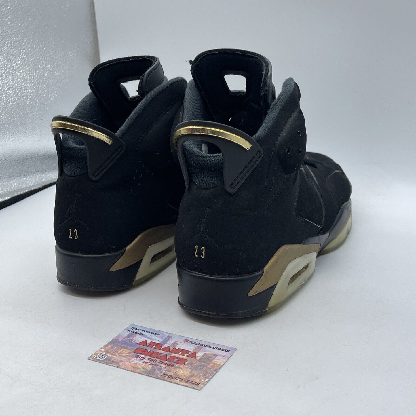 Size 11 - Jordan 6 Retro Defining Moments 2020 Black Suede Gold (CT4954-007)