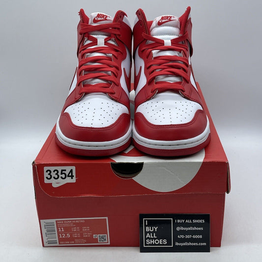 Size 11 - Nike Dunk High Championship Red White Leather (DD1399-106)