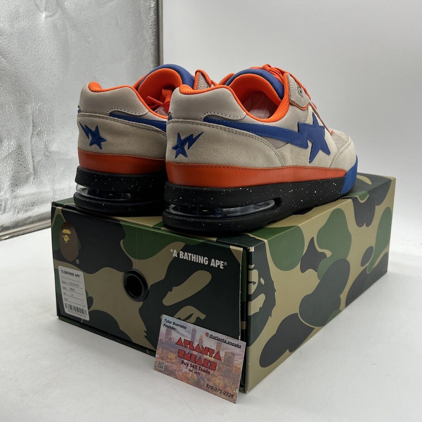 Size 13 - A Bathing Ape Bape Road Sta Beige Suede