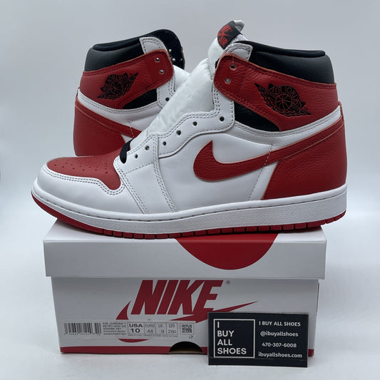 Size 10 - Jordan 1 Retro OG High Heritage Red White Leather (555088-161)