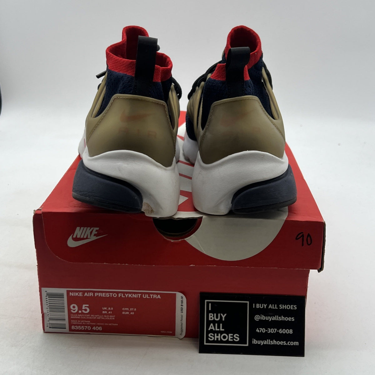 Size 9.5 - Nike Air Presto Ultra Flyknit Olympic (835570-406)