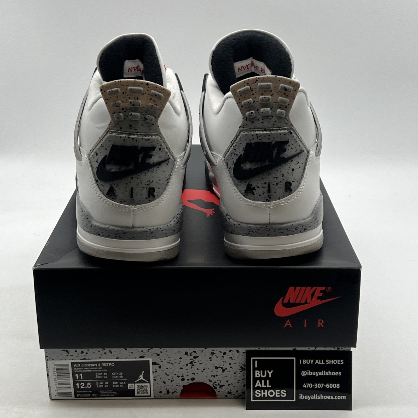 Size 11 - Air Jordan 4 Retro OG Mid White Cement (FV5029-100)