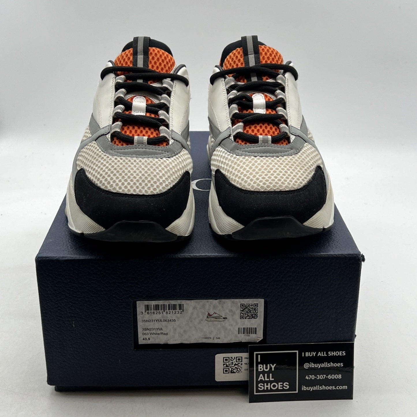 Size 43.5 - Dior B22 Orange Leather (3SN231YUL063435)