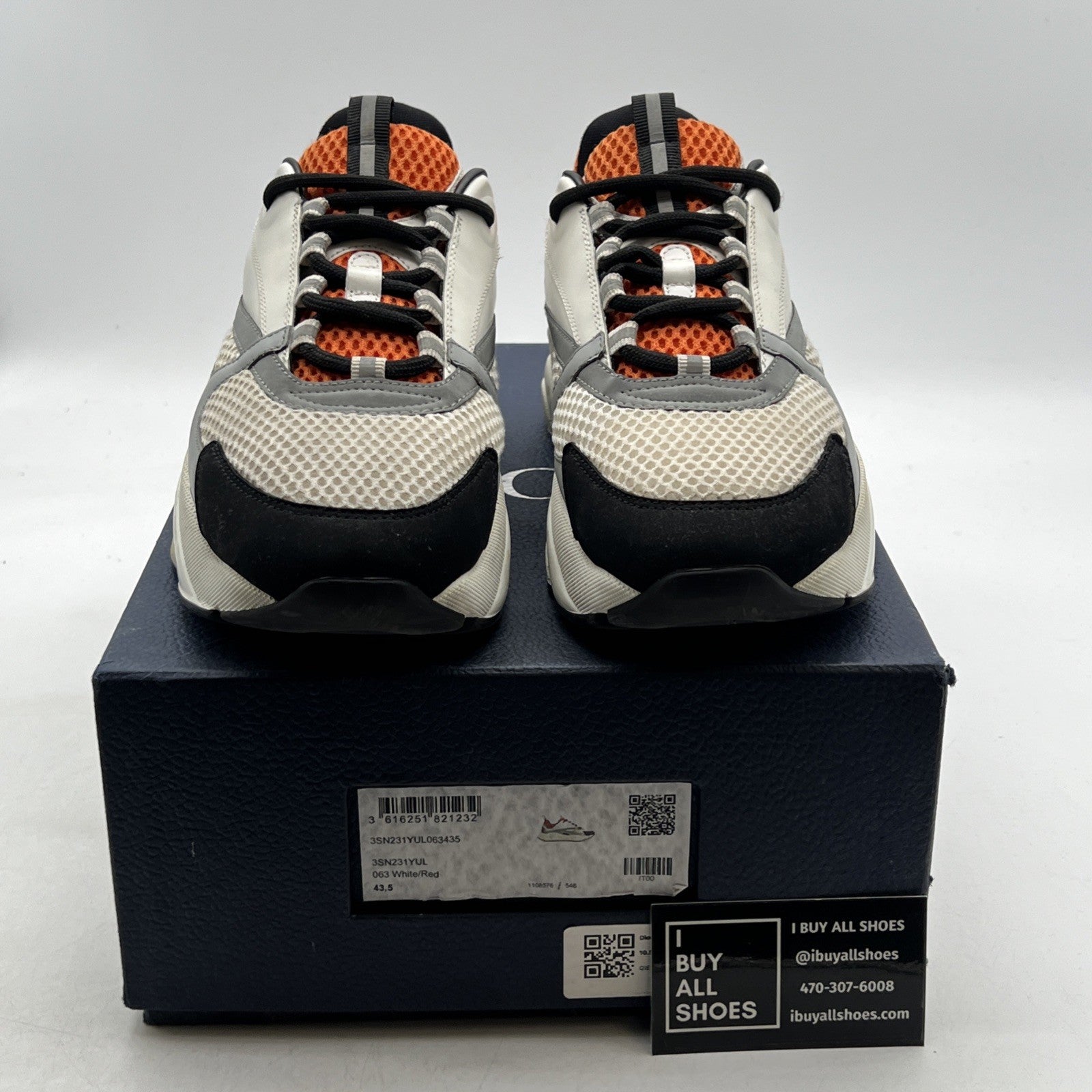 Size 43.5 - Dior B22 Orange Leather (3SN231YUL063435)
