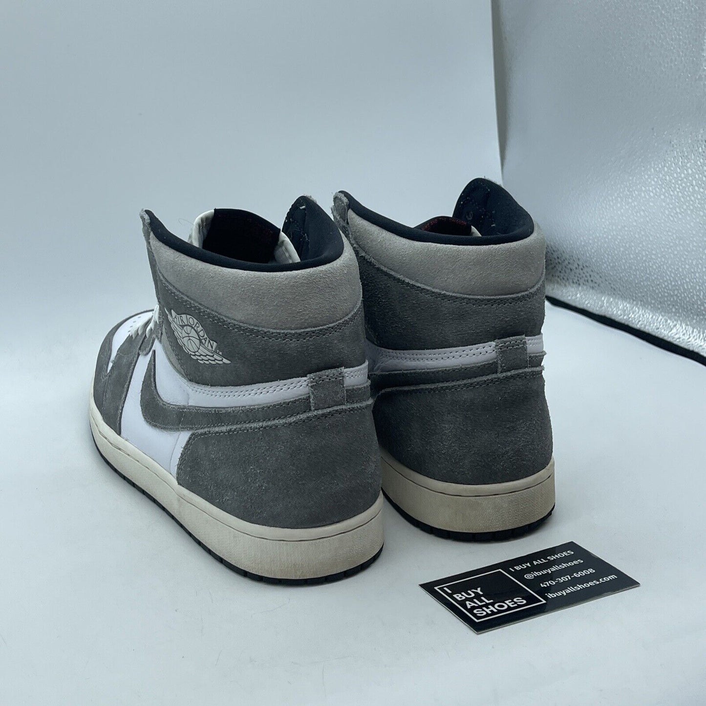 Size 12 - Air Jordan 1 Retro OG High Washed Black Suede Leather (DZ5485-051)