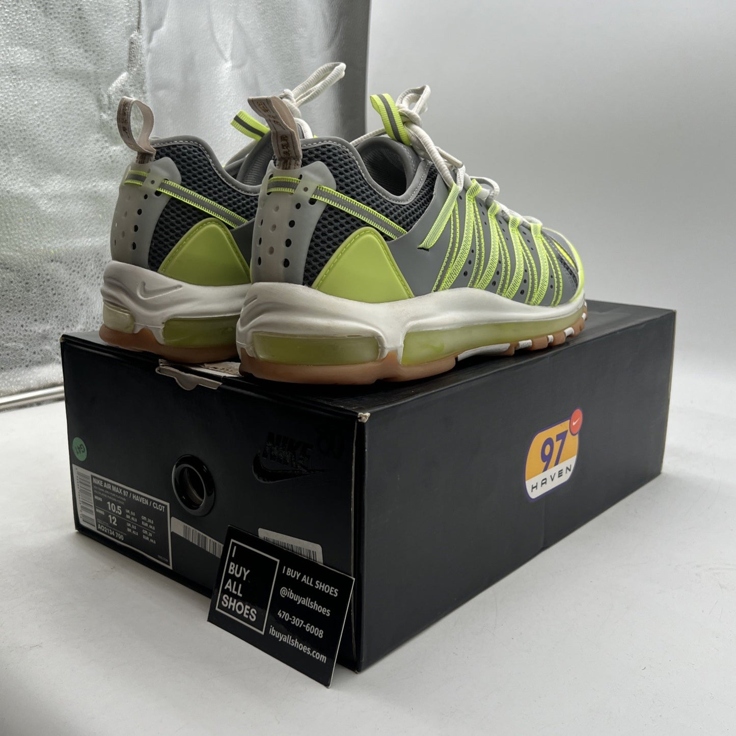 Size 10.5 - Nike CLOT x Air Max 97 Haven Volt (AO2134-700)