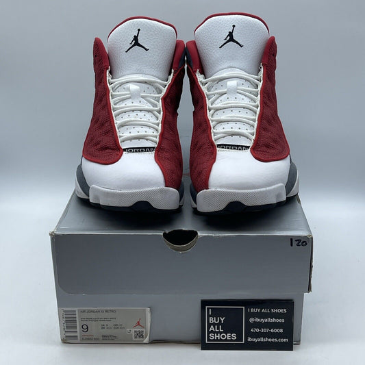 Size 9 - Jordan 13 Red White Grey Black Suede Leather (DJ5982600)