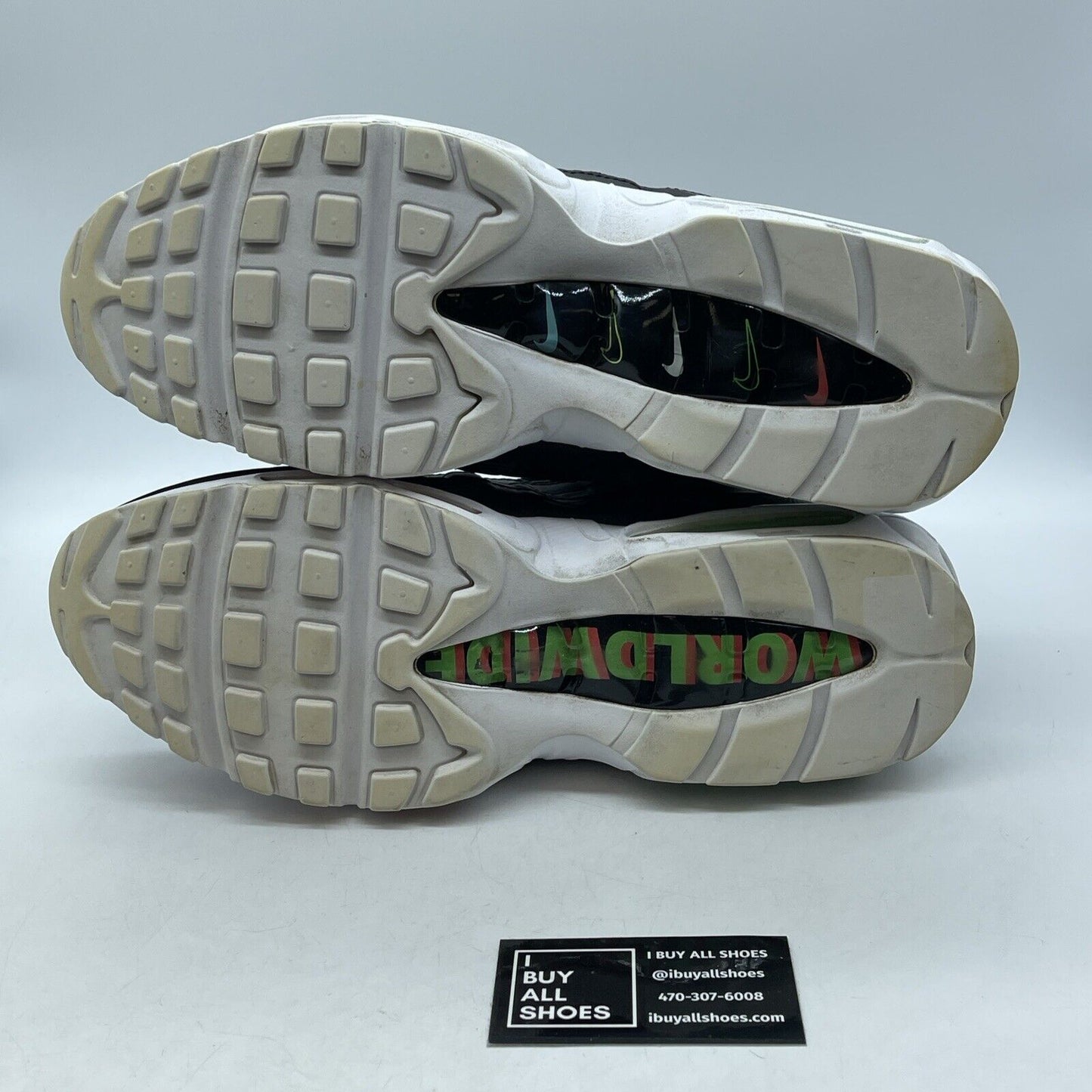 Size 13 - Nike Air Max 95 Worldwide Black Green Suede Leather (CQ9743-001)