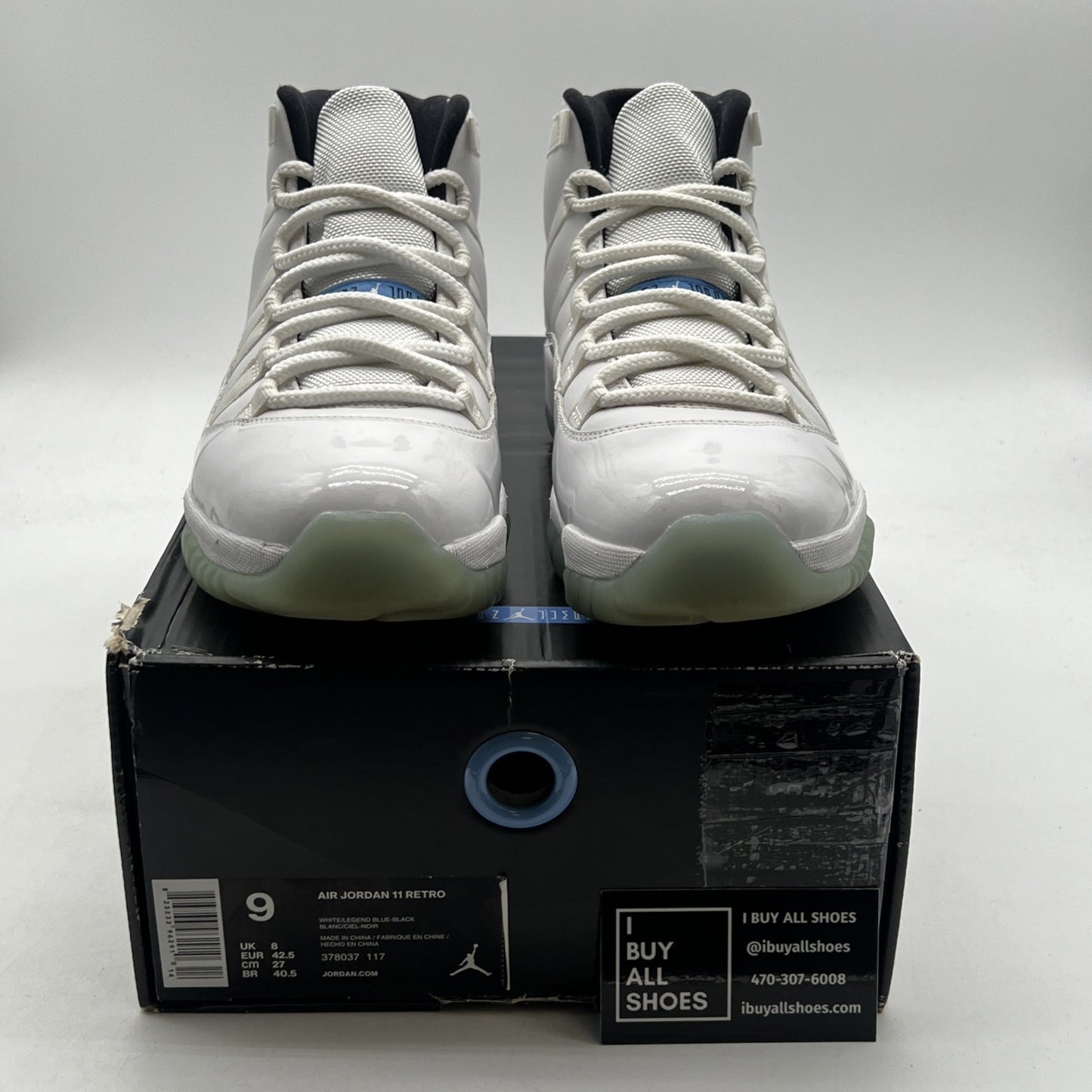 Size 9 - Air Jordan 11 Retro High Legend Blue (378037-117)